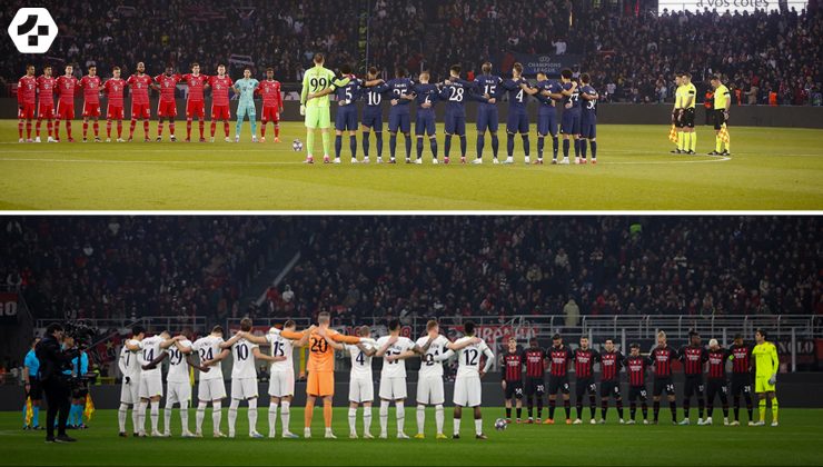 UEFA Şampiyonlar Ligi maç öncesi saygı duruşu